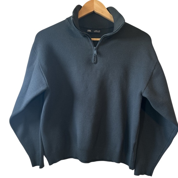 Zara Other - Zara Dark Academia Pullover 3/4 Zip Size 9/10 Youth or Petite Women’s